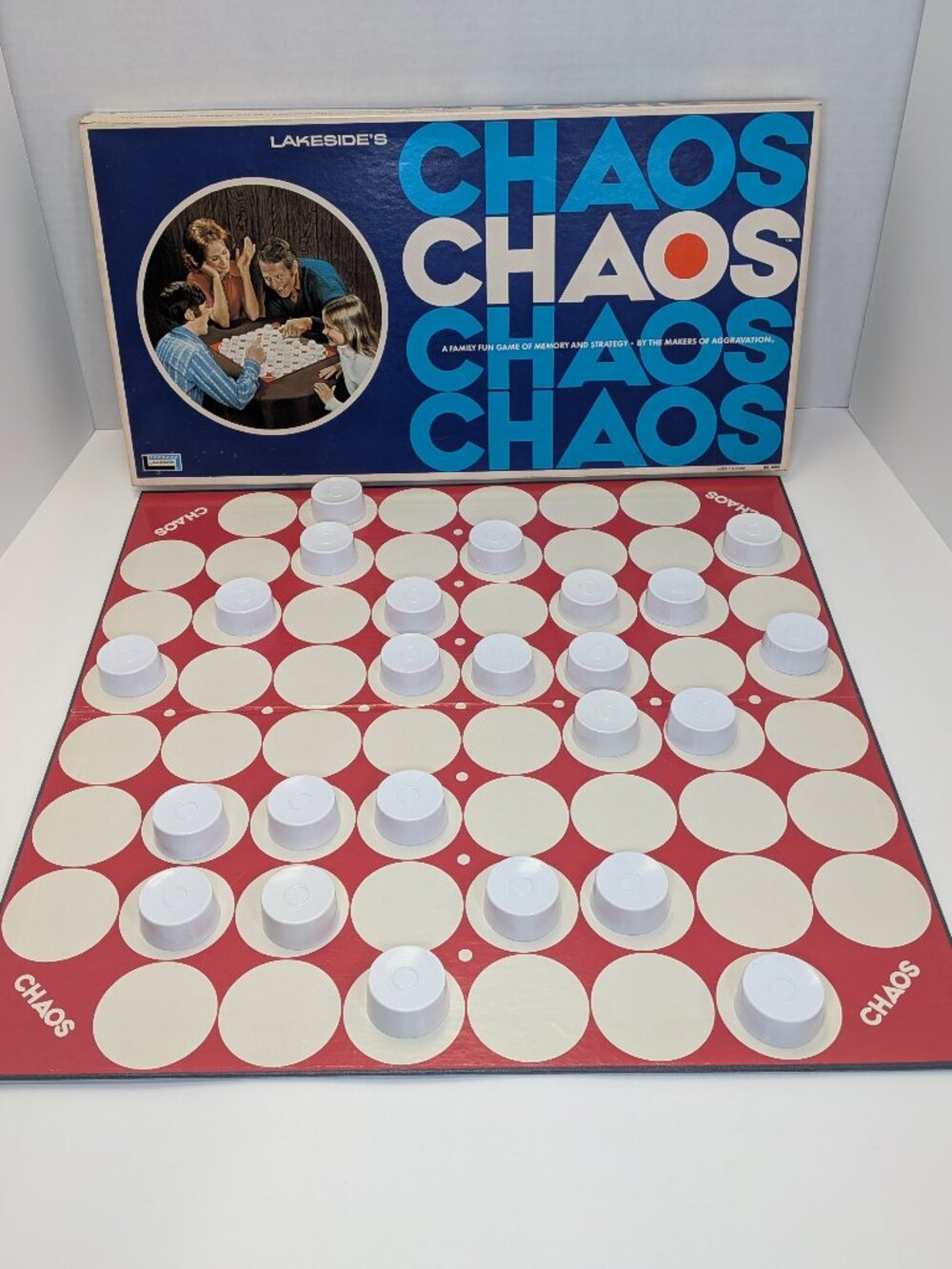 Chaos Board Game Lakeside Leisure Dynamics Memory Strategy 1971 Complete Vintage